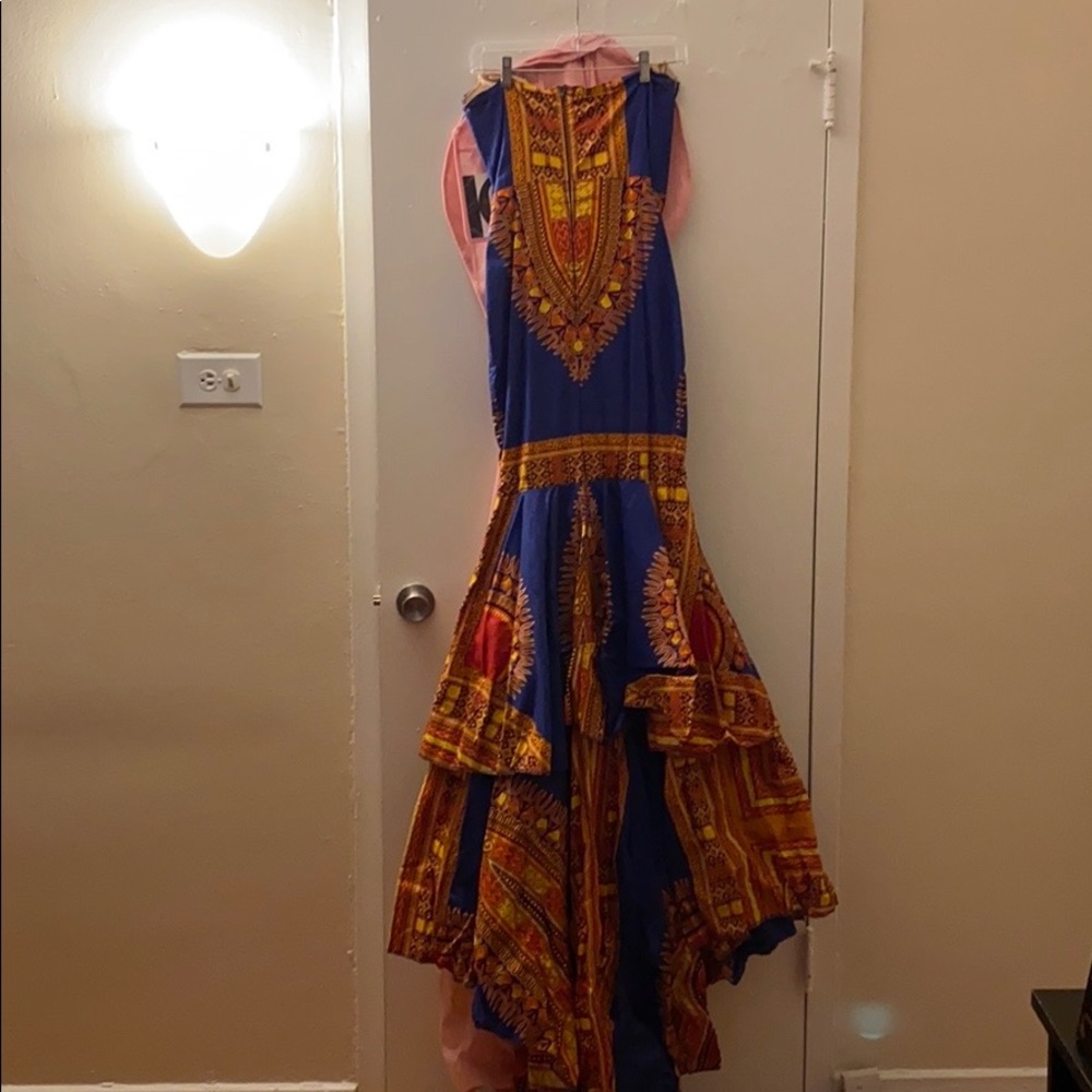 African print Prom Dress - Picture 5 of 9
